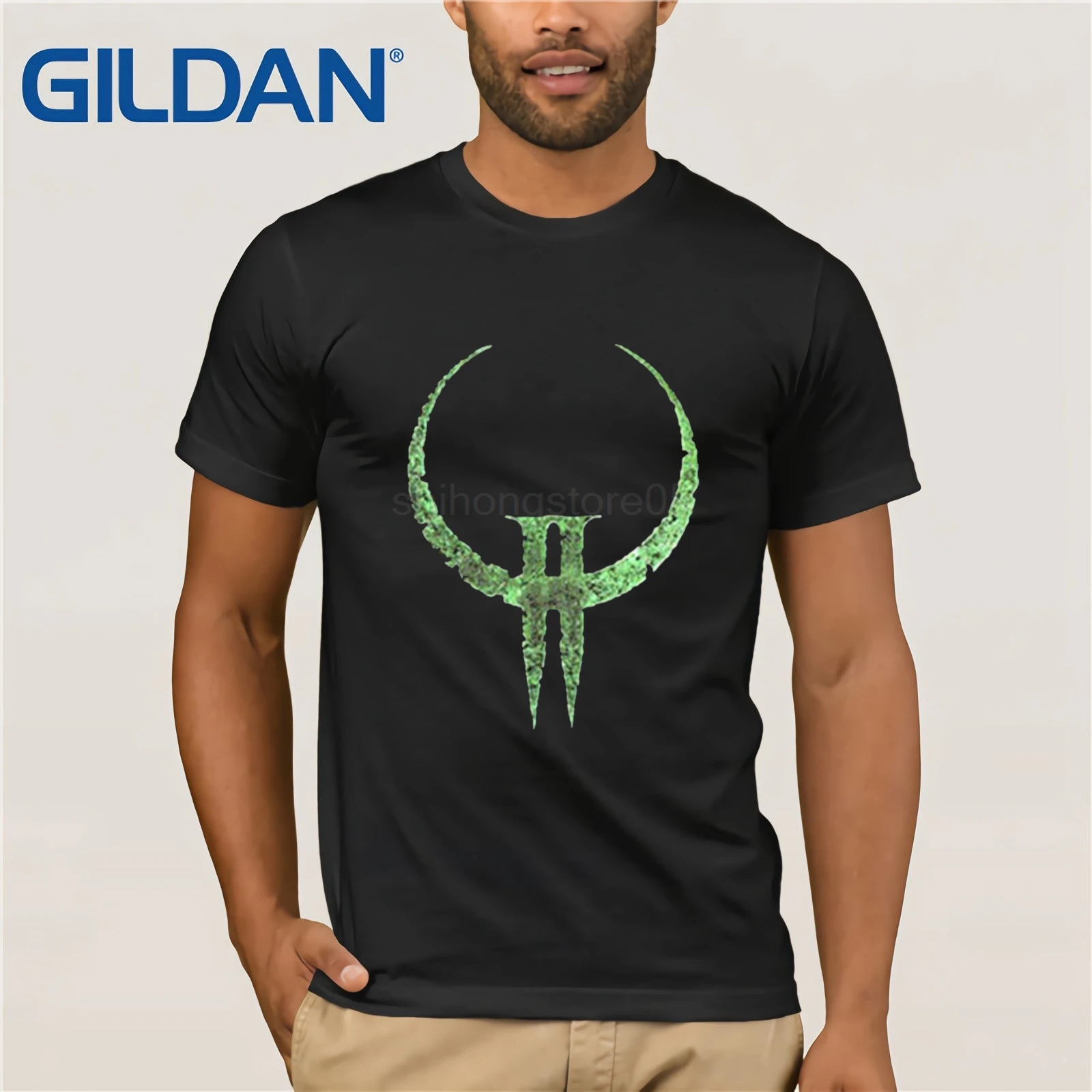 

DIY print t shirt Quake Insignia Series t-shirt Quake I II III IIII 1 2 3 4 men GAME tee euro size S~XXXL