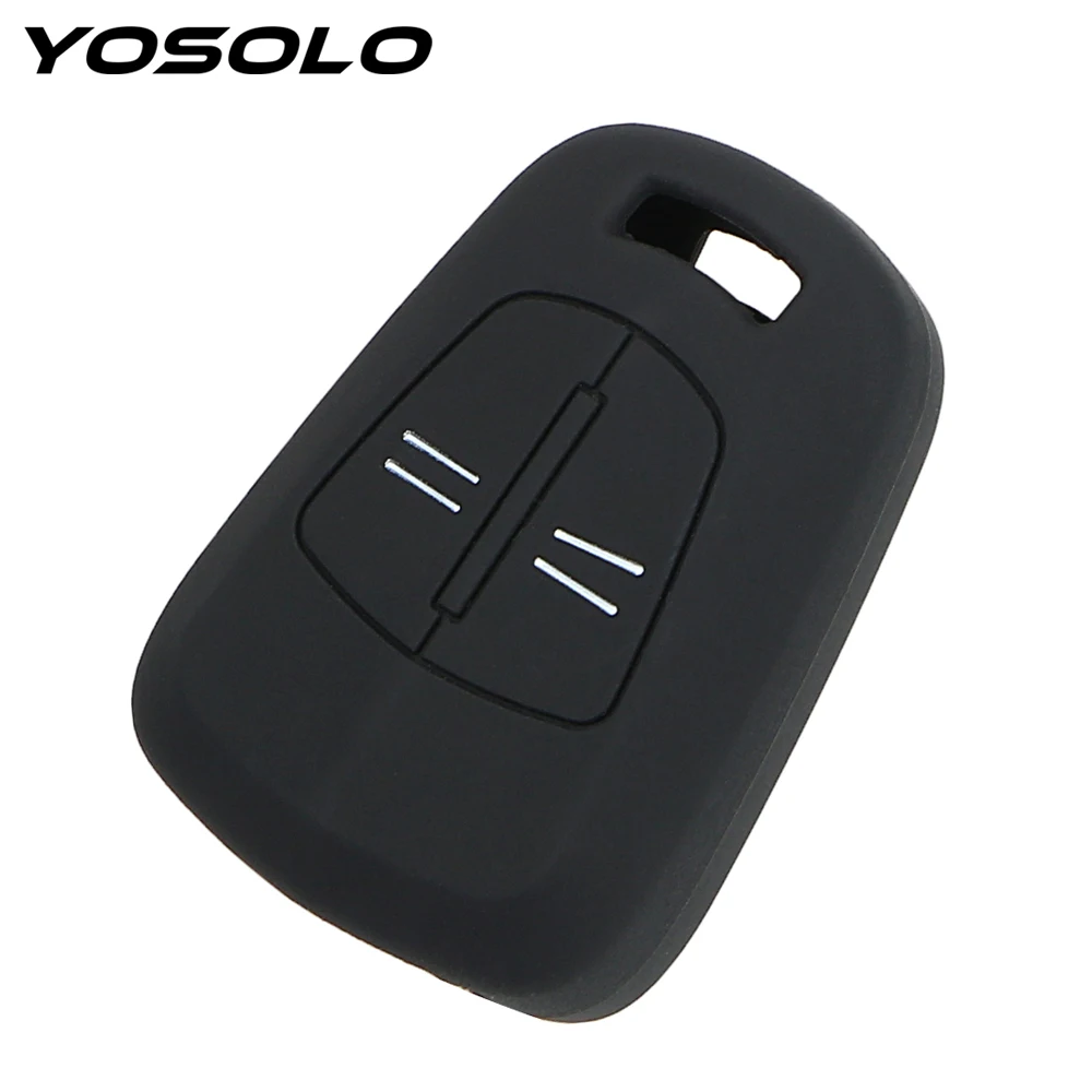 

YOSOLO For Vauxhall Opel Corsa Agila Meriva 2 Button Key Cover Key Case For Car Auto Key Cover Interior Accessories Silicone