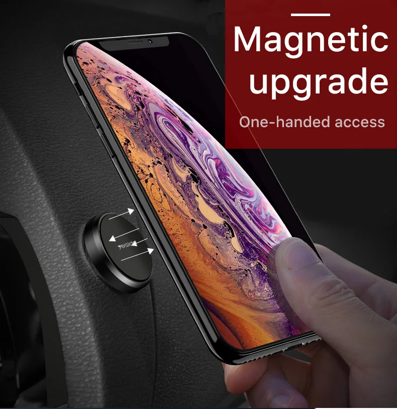 Metal Plate Magnetic Car Phone Holder Stand (4)