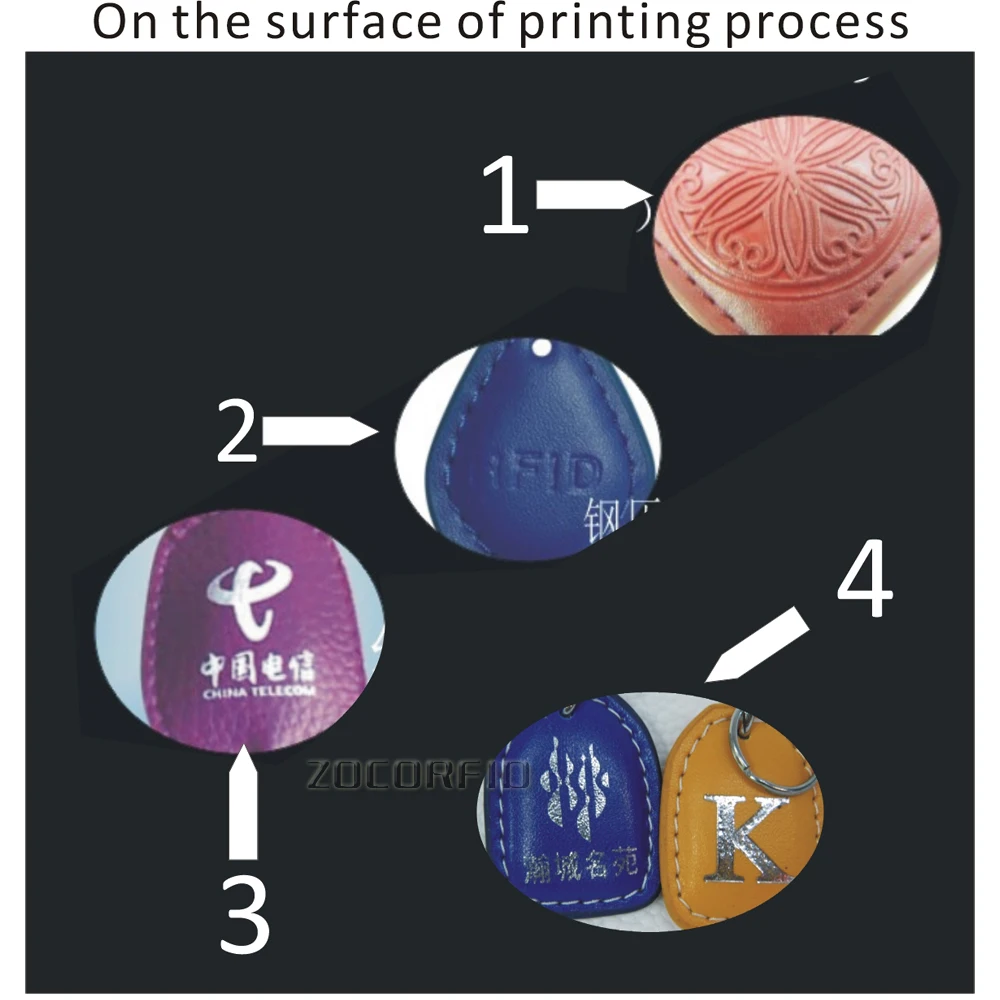 Кожа EM4100 125 khz ID rfid-брелок теги Карточки контроля доступа порта RFID Кожаный брелок маркер кольцо близость чип