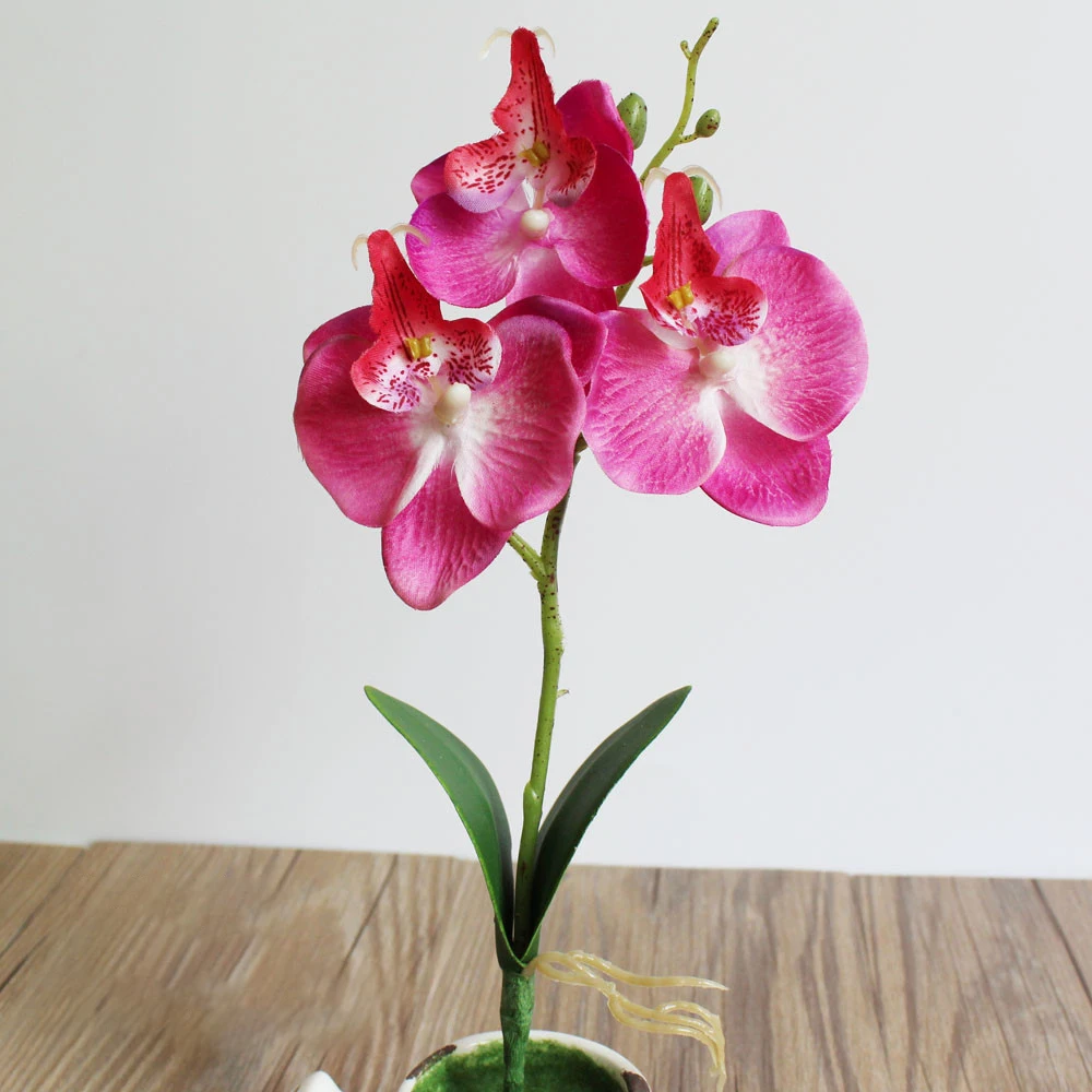 3 Heads Cheap Artificial Orchid Flowers Plant for Garden Decor Fake Plants Bonsai Office Blumen for Wedding Party Home DIY 3 Heads Cheap Artificial Orchid Flowers Plant for Garden Decor Fake Plants Bonsai Office Blumen for Wedding Party Home DIY