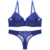 Julexy B C Cup Women Bra Set Intimates Lace Thongs Underwear Set Solid Sexy Bra And Panty Sets ► Photo 3/6