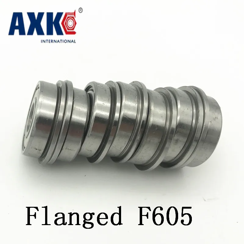 Metal Flanged Rubber Sealed Ball Bearing Bearings 6x15x5 mm F696-2RS 5 Pcs