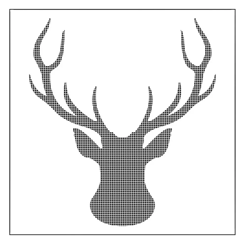 Олень на стене. Силуэт головы оленя. Мозг оленя. Оленьи рога на голову. Декоративные головы животных.