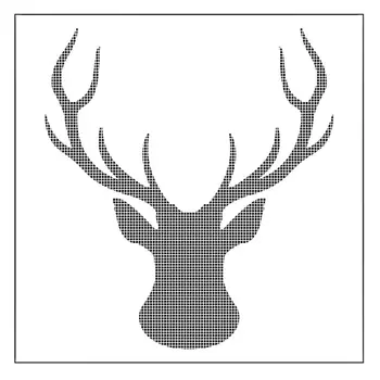

Elk Head Deer Flower Reusable Stencil Airbrush Painting Art Cake Spray Mold DIY Decor Crafts