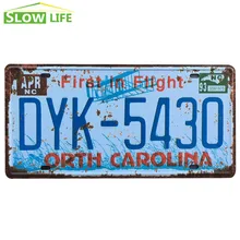 North Carolina DYK-5430 металлический Автомобильный номерной знак металлический оловянный знак винтажный домашний декор оловянный знак декоративные металлические знак металлическая табличка