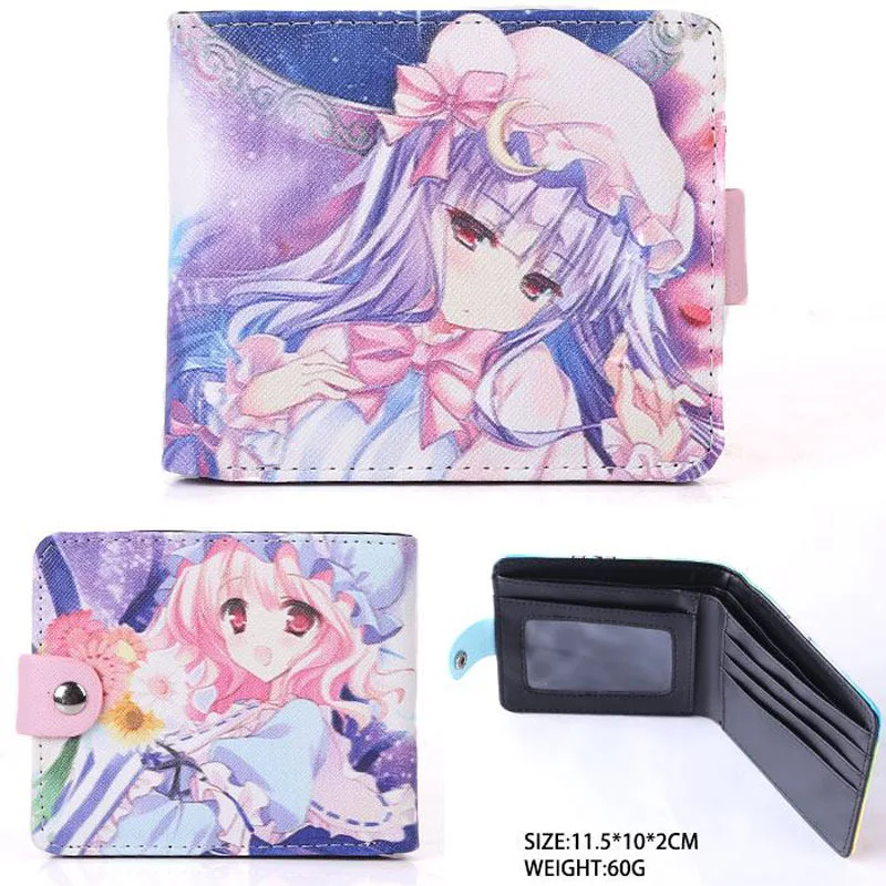 

Anime TouHou Project Synthetic Leather Short Exquisite Wallet/Remilia Scarlet Button Purse
