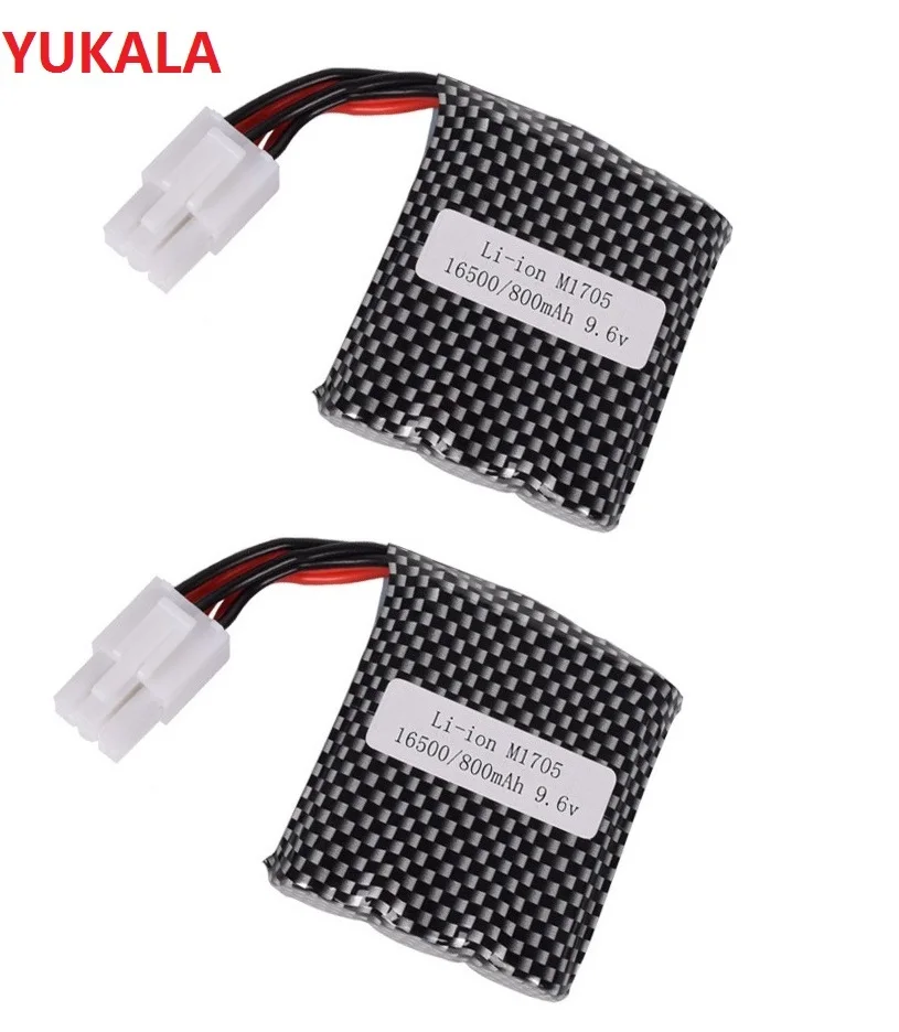 

YUKALA EL-6P new plug 9.6V 800mAh Li-polymer battery for S911 S912 9115 9116 high speed RC Truck RC car