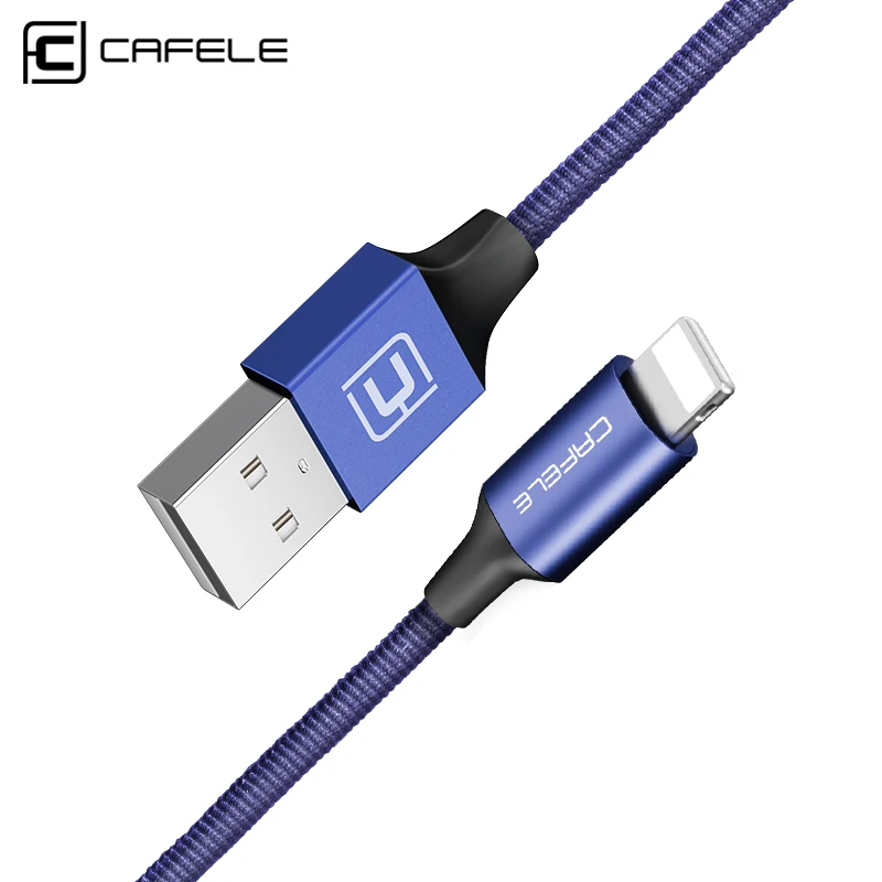 Cafele нейлоновый Плетеный USB кабель 8 Pin usb зарядный Шнур для iPhone 7 Plus/7/6s Plus/6s/6plus/6/5S/5c/5