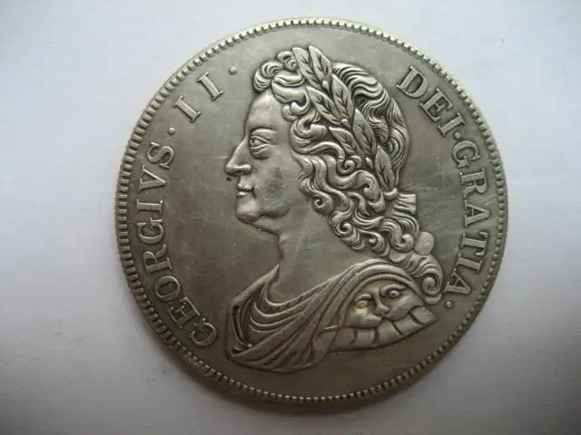 

great britain 1734 crown coin copy