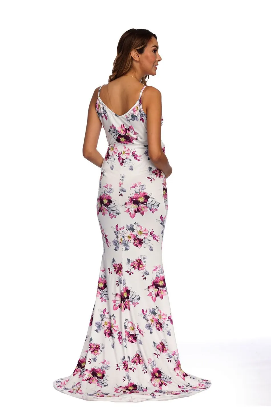 Women Floral Printed Pregnant Dress (8)