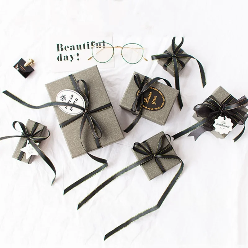 1pc Christmas High Quality Mysterious Gray Gift Box Beloved Valentine's