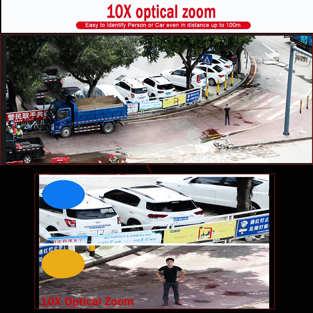 Камера видеонаблюдения PTZ камера 5 Мп 1080P 2 МП 10X оптический зум IP66 IR100M 48 В ONVIF|Камеры