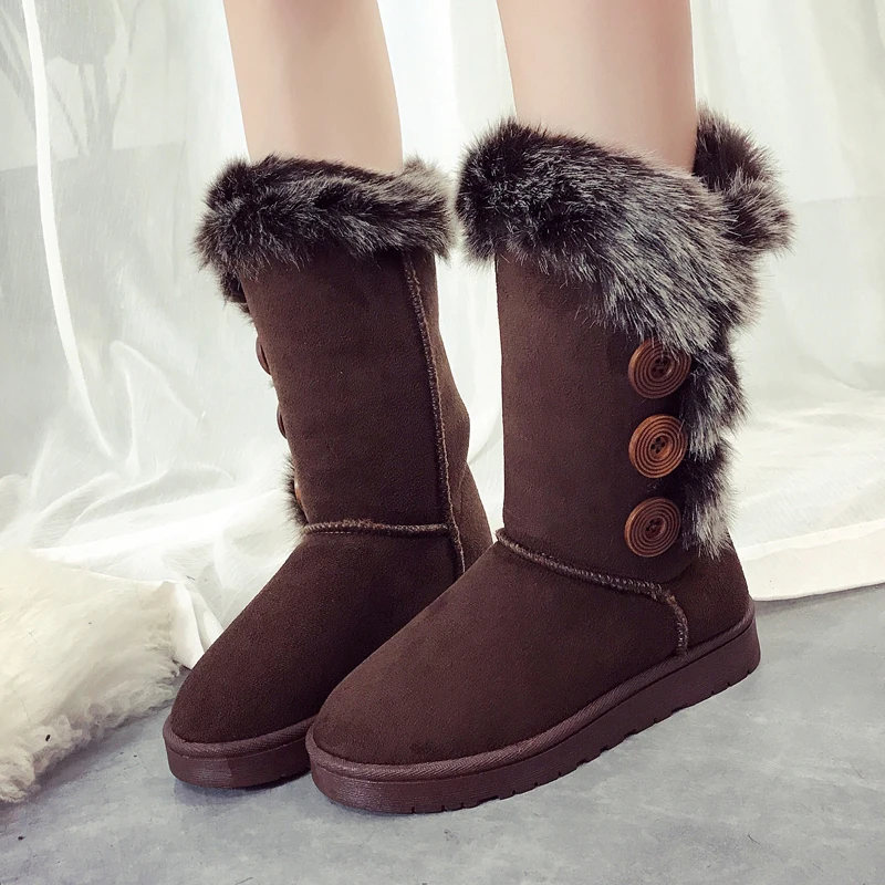 

ZIMNIE Hot Sell Winter Women Boots Mid-Calf Down Boots High Bota Woman Snow Winter Shoes Woman Plush Insole Botas Mujer Invierno