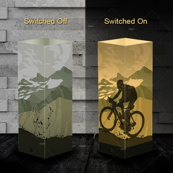 

Creative bike shape shadow LED night lights as ideal gifts for kids gift sleep night lamp home decor cafe store