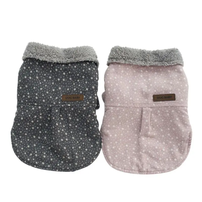 

Pet Dog Clothes Winter Dog Cotton Hoodies Coat Small Four-legs Puppy Snow Accessories Cloth Soft Printing Medium Autumn New