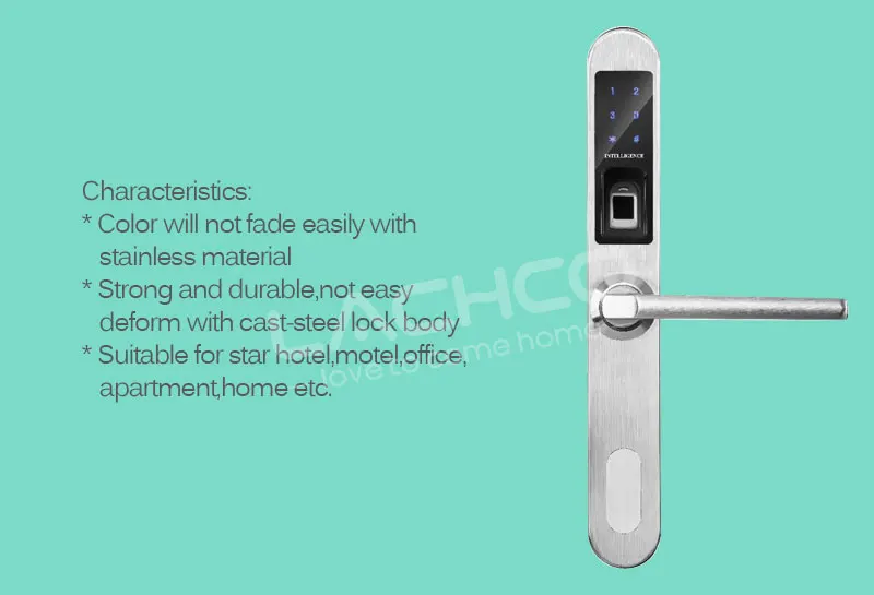 LACHCO, новинка, биометрический, умный, электронный, отпечаток пальца, без ключа, дверной замок, входная защелка с заглушкой, контроль доступа L18004F