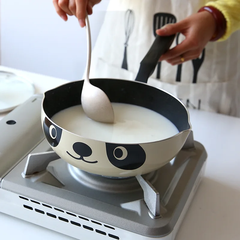 20 см 24 см 26 см панда горшок японский стиль индукционная плита универсальная сковорода антипригарная алюминиевая сковорода камень горшок