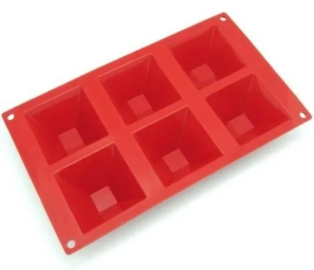 Форма пирамидальная силиконовая для выпечки 6 отверстий|tray drying|tray storagetray connector |