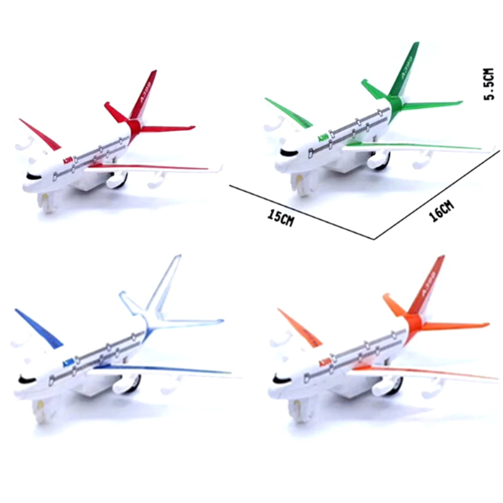 Модель воздушного автобуса, модель пассажира, Детская мода, авиалайнер, пассажирский самолет, игрушка 15,5 см X 14,5 см X 5,2 см