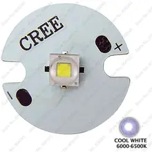 5 ШТ. Cree XLamp XP-E2 XPE2 Холодный Белый 6000 К-6500 К 3 Вт Высокой Мощности Светодиодные Эмитент w/16 мм Радиатор