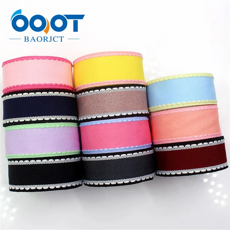 OOOT BAORJCT G-181028-1459, 25 мм 10 ярдов сплошной цветной крючок кружево grosgrain ленты, свадебные украшения, рукоделие Подарочная упаковка материалов - Цвет: 11 each one yards