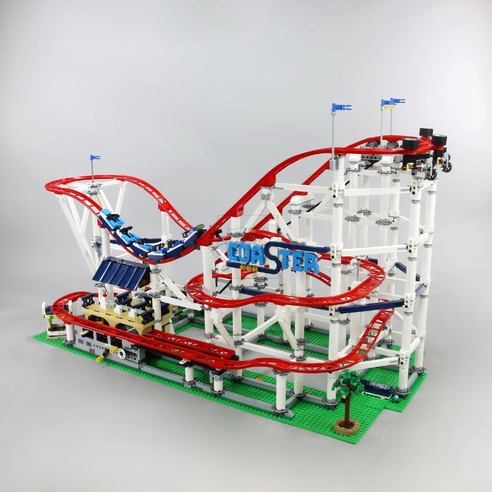 

Lepin 15039 4619Pcs Girl Playground Roller Coaster Set Buidling Blocks Bricks Kid Toys Compatible with 10261 Toy Gift Model