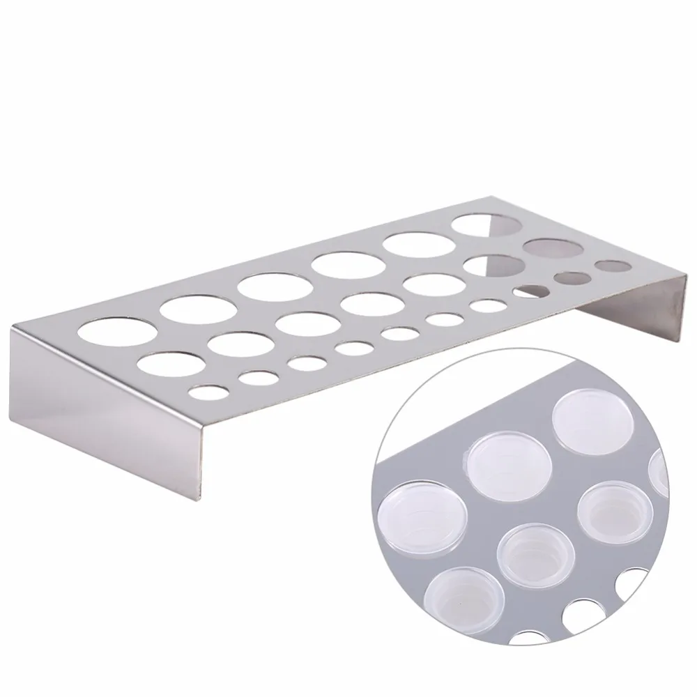 Tattoo Pigment Halter Aus Edelstahl - 23-fach Becherhalter Für Tattoo Studios