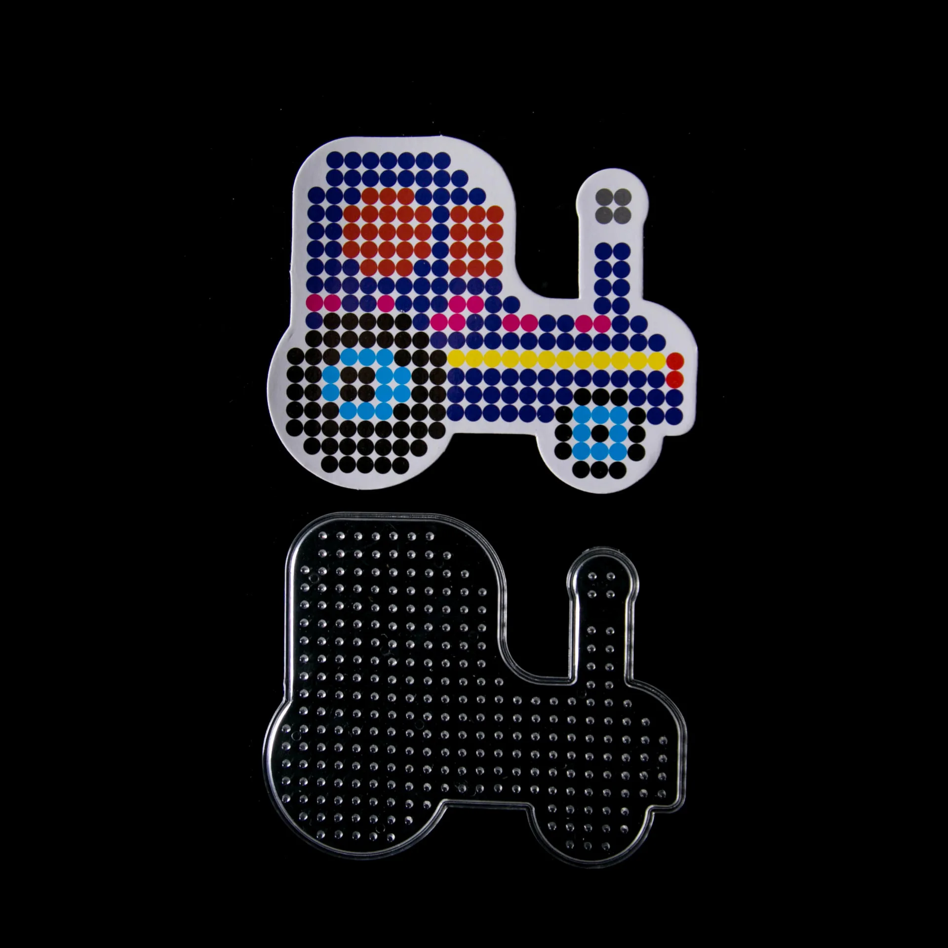 JSXuan 4 Styles 5mm EVA hama beads Template Transportation Pattern DIY Toys perler beads Children Creative Plastic Puzzle Models
