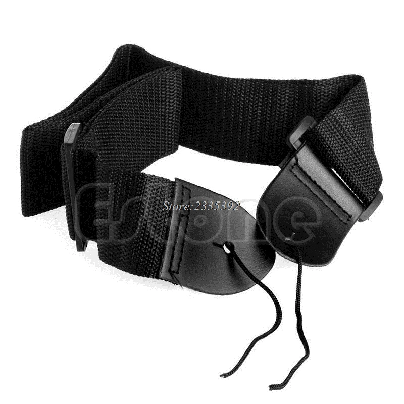 

New Hot Black Adjustable Fuax Leather Ends Guitar Strap for Electric Acoustic Guitar Bass