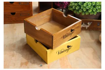 

1PC Garden Planter Wooden Pot for Succulent Flower Plants Window Box Wooden Flower Boxes Trough Pot Plants Storage Box JL 103