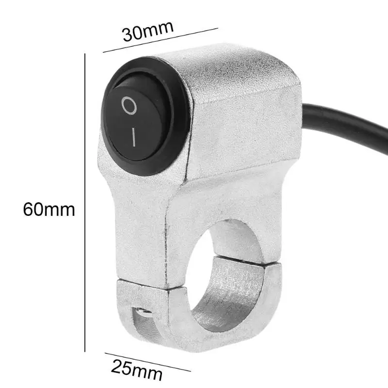 Водонепроницаемый Алюминий 2-проводной 7/8in руль мотоцикла фар на переключатель включения/выключения с светодиодный аксессуары для мотоцикла