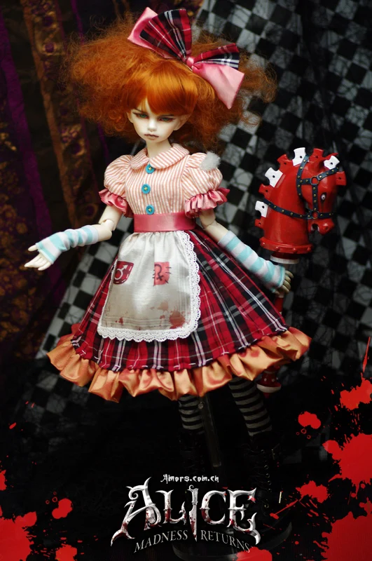 Estartek под заказ 1/3 1/4 Аниме Косплей черная Алиса Madness Return набор для BJD SD10 MSD YOSD куклы DIY