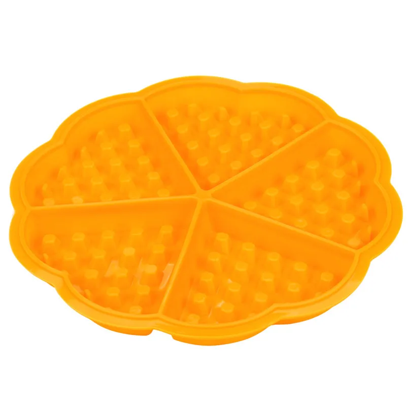 4 Grid Flower Waffle Mold Kitchen Silicone Mini Round Waffles Pan Cake Baking Mould Mold Waffle Tray maquina de waffle J25#5 (12)