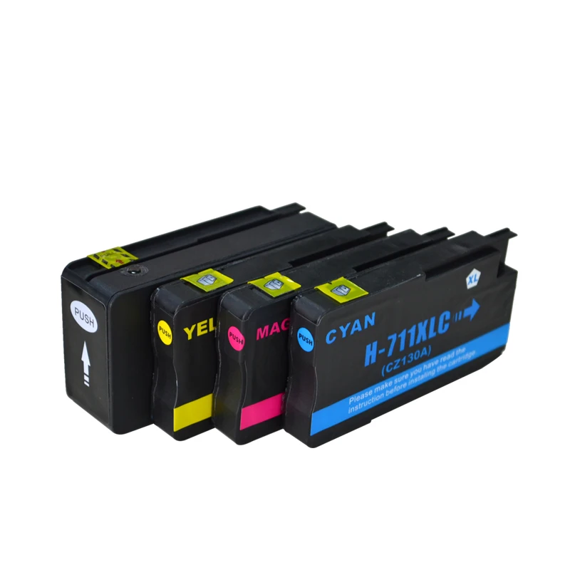 Совместимость с фотографиями 711 XL CZ133A CZ131A CZ130A принтер Designjet T120 T520 для HP711 картридж