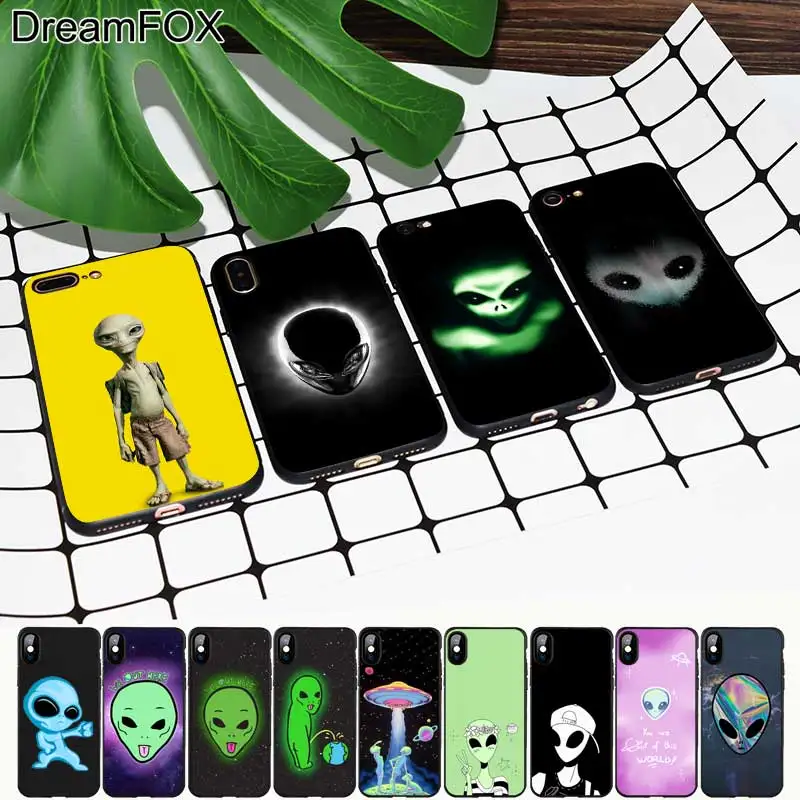 M374 Alien Black Soft TPU Silicone Case Cover For Apple iPhone 11 Pro XR XS Max X 8 7 6 6S Plus 5 5S 5G SE |