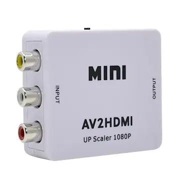 

Mini AV to HDMI Video Converter AV2HDMI RCA AV HDMI CVBS to HDMI Adapter For PS3 PS4 PC DVD Projector 720/1080p UP Scaler