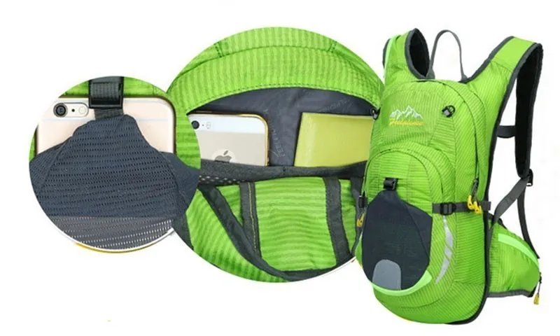 Top Waterproof MTB Bike Hydration Breathable 15L Backpack+2L Water Bags Large Capacity Bicycle Bags Cycling Knapsack Travel Packsack 21