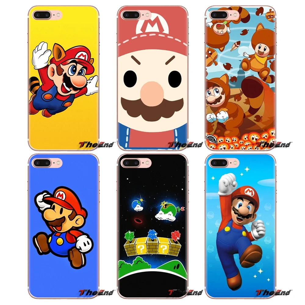

Soft Transparent Shell Covers Super Mario Bros Mushrooms For Xiaomi Redmi 4A S2 Note 3 3S 4 4X 5 Plus 6 7 6A Pro Pocophone F1