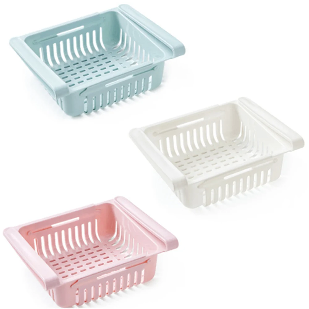 

2019 New Stretchable Fridge Organizer Storage Rack Refrigerator Pull-out Drawers
