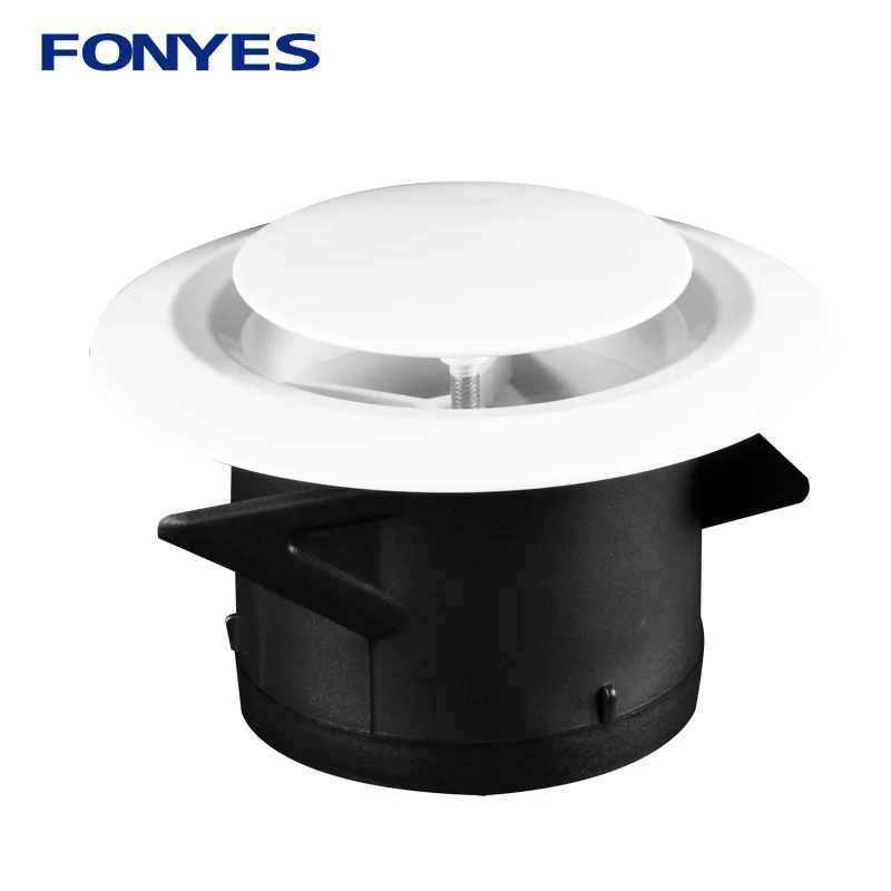 3/4/6 inch Plastic air vent cover bathroom ceiling wall supply and exhaust ventilation grille for round duct pipe 75/100/150mm
