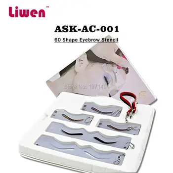 

New arrival 60 type Eyebrow Stencil Different shape eyebrow template Magic Make Up Tool perfect shape Eyebrow design