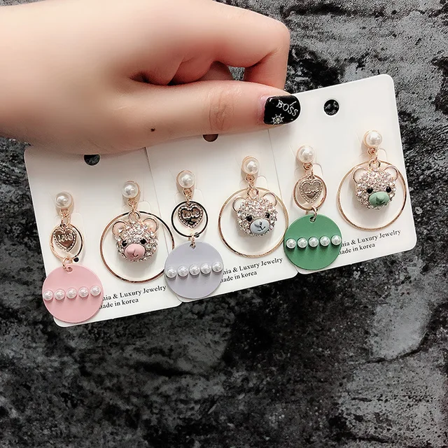 Buy Korean Style Elegant Fashion Pearl Earrings Cute