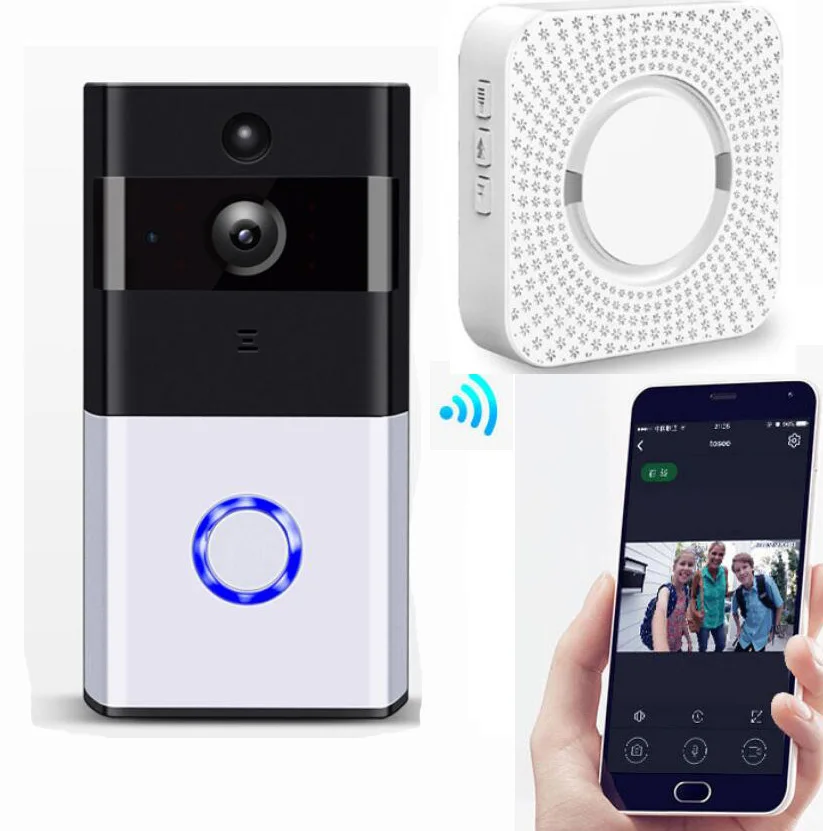 

Security WiFi Video Intercom Doorbell 720P HD Alarm Security Camera Night Version Wireless Doorbell