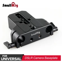 SmallRig DSLR Camera Plate Universal Baseplate with Dual 15mm Rod Clamp for Sony FS7/ A7 serieso for Follow Focus 1674 SmallRig DSLR Camera Plate Universal Baseplate with Dual 15mm Rod Clamp for Sony FS7/ A7 serieso for Follow Focus 1674