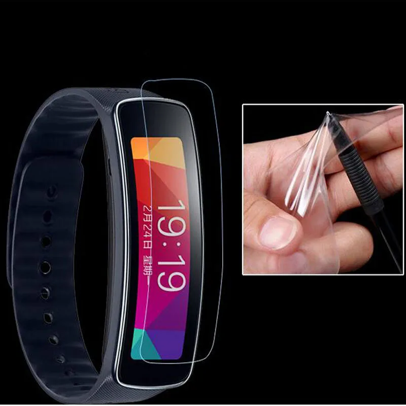 2 шт против царапин мягкий TPU Ультра HD прозрачная защитная пленка для samsung gear Fit R350