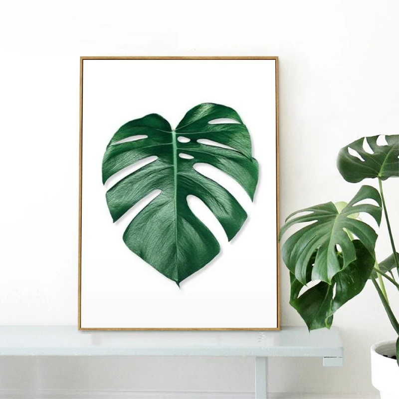 Palm Leaf Print Canvas Poster Home Decoration