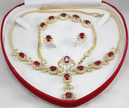 

HOT SELL - > Fashion jewelry Set Crystal necklace Bracelet Earring Ring dty (A0425) -Top quality free shipping