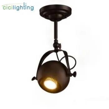 

European-style retro long pole LED spotlights, clothing store track lights,surface mounted clothing TV bar backdrop lamp