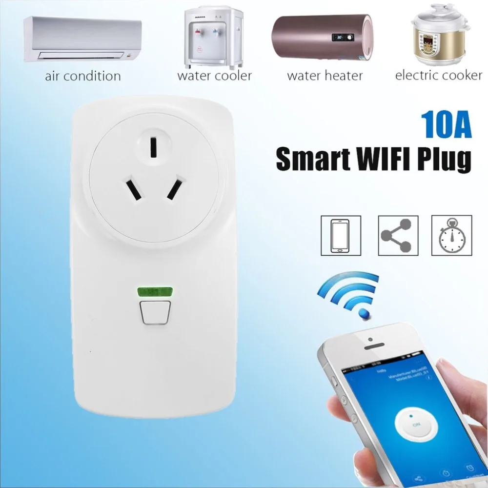 

16A Wifi Smart Power Socket Wireless Remote Wifi Smart Plug Power Socket Outlet APP Control Smart Home Automation Socket